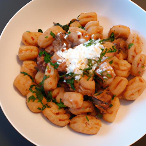 Krkovička se zeleninovými noky