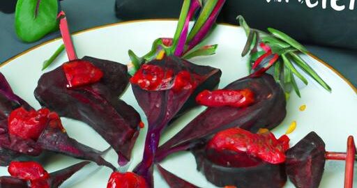 Špízy z červené řepy